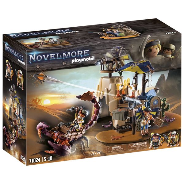 Playmobil Novelmore Sal'ahari Sands - Base Secreta do Escorpião 126 Peças - 71024