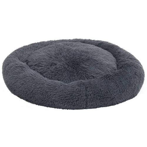 Almofada lavável para cães Vidaxl cinza escuro