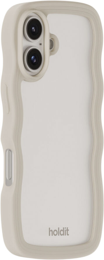 HoldIt Wavy Case iPhone 16 Beige