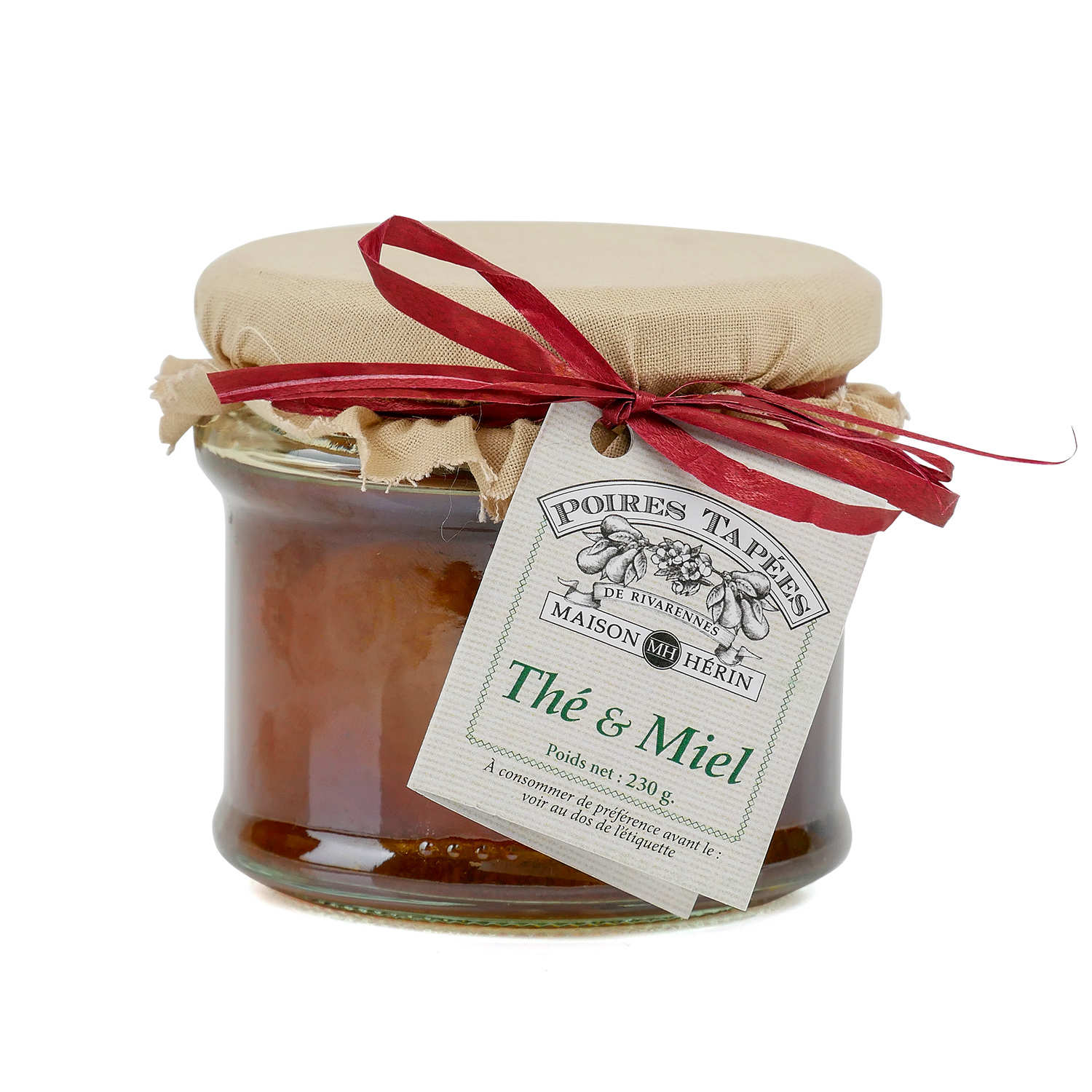 Poires tapées au thé et au miel