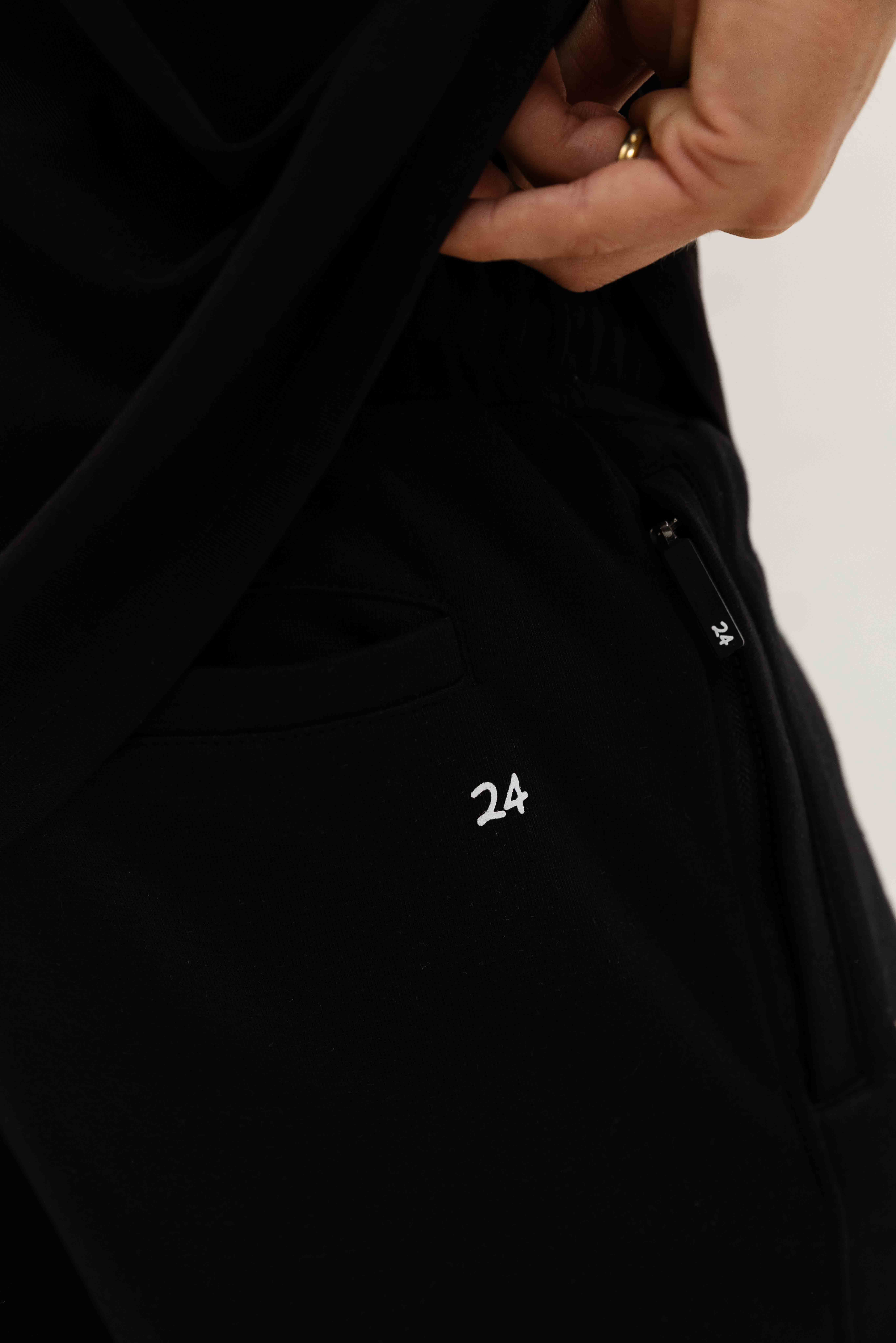 24 Uomo Basic Zomerset Heren Zwart