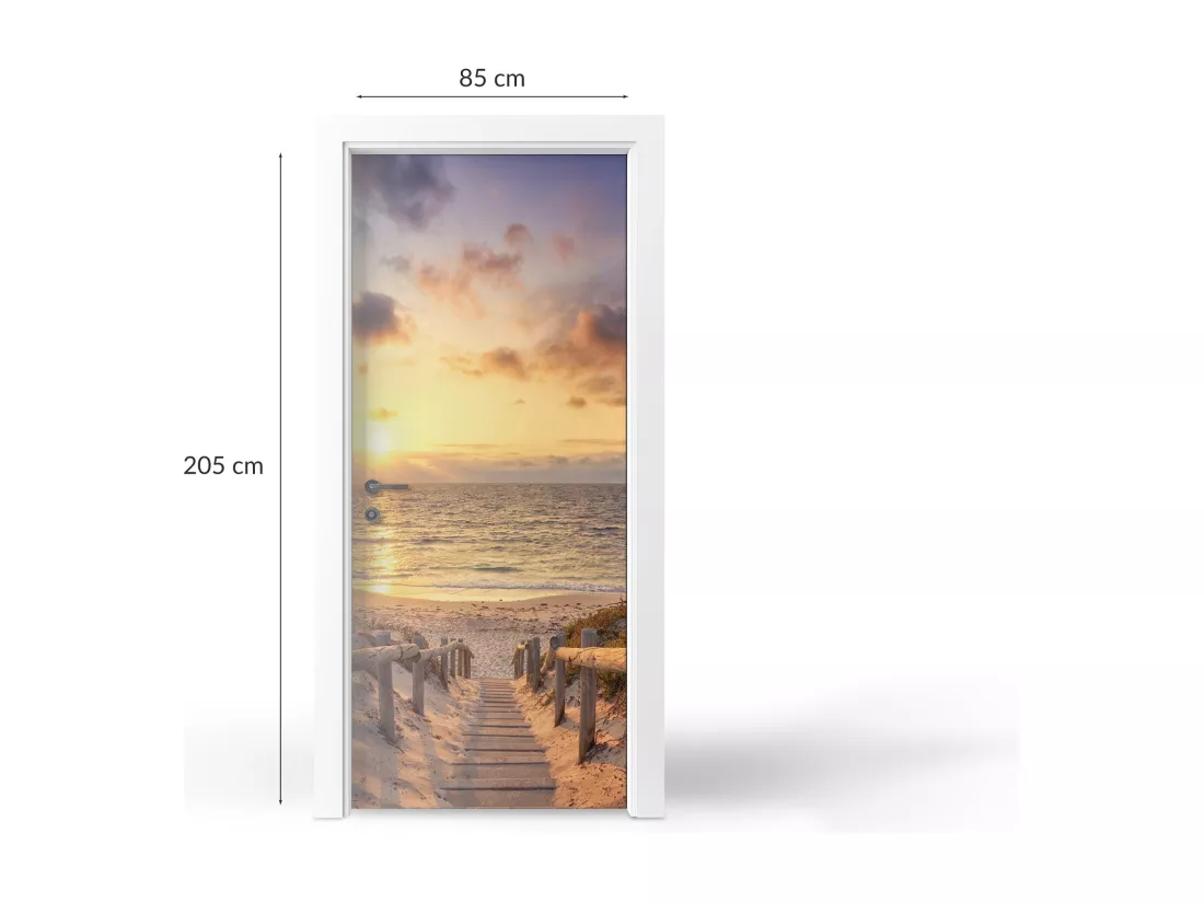 Stickers décoratifs pour portes intérieures - Ouest au bord de la mer 85x205 cm