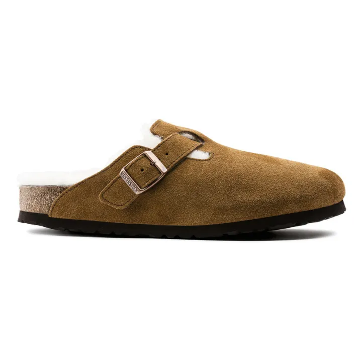BIRKENSTOCK Sabots Boston Shearling - Collection Adulte  | Camel