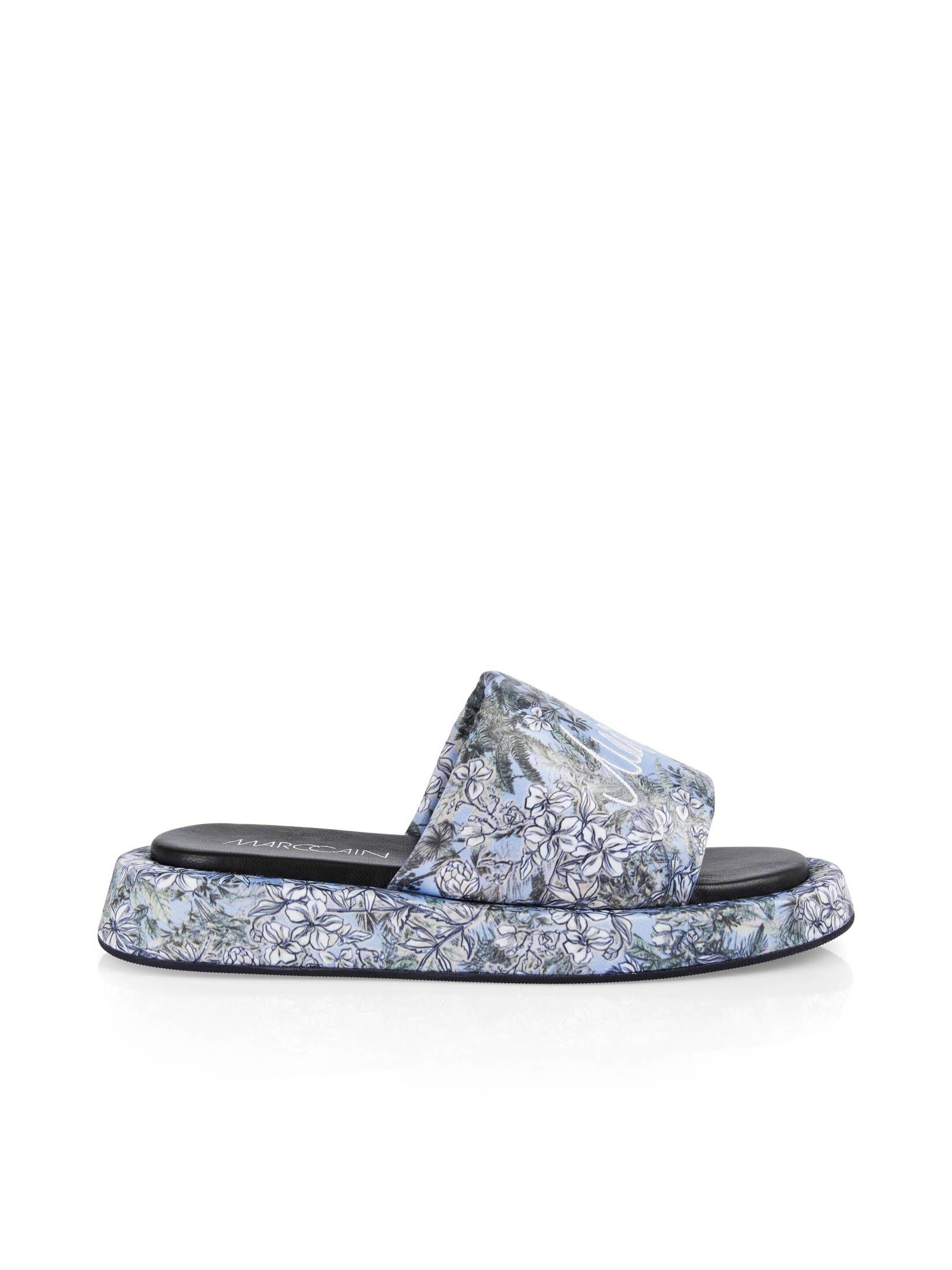 Marc Cain| Damen Pantoletten SANDALEN IM BLUMEN DESSIN
