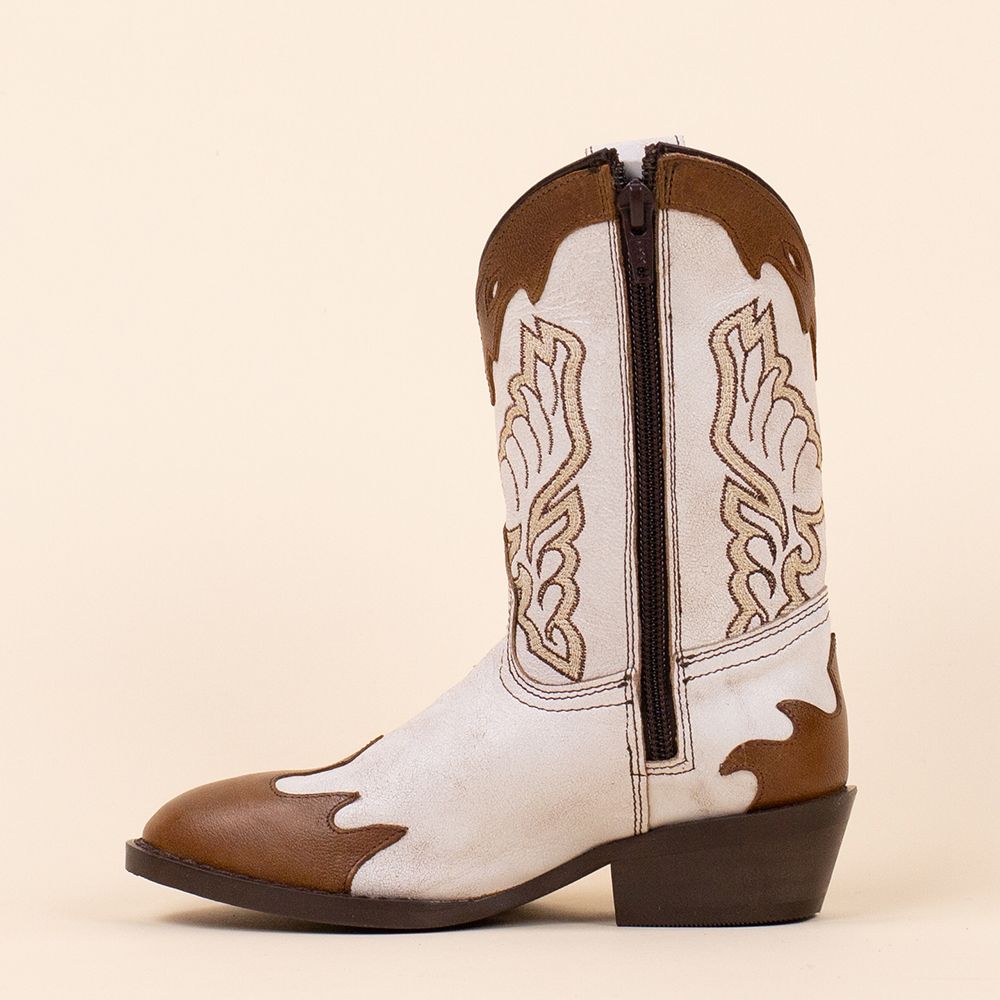 Moonrise Akay cowboylaarsjes beige embroidery