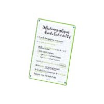 Oxford REVISION 2.0 - Pack de 32 Fiches Bristol Scribzee - A6 - petits carreaux - non perforées - vert