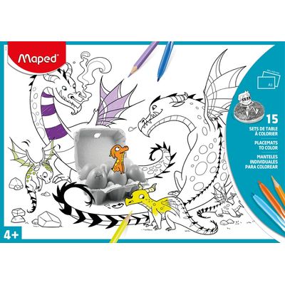 Maped - 15 sets de table à colorier