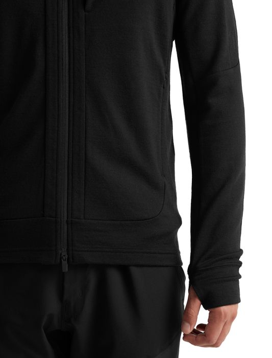 Quantum III LS Zip Hood Men uldtrøje