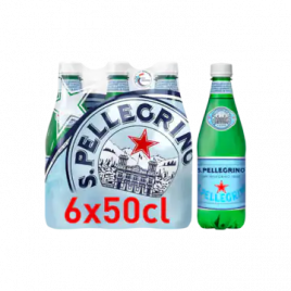 San Pellegrino Licht bruisend natuurlijk mineraalwater 6-pack