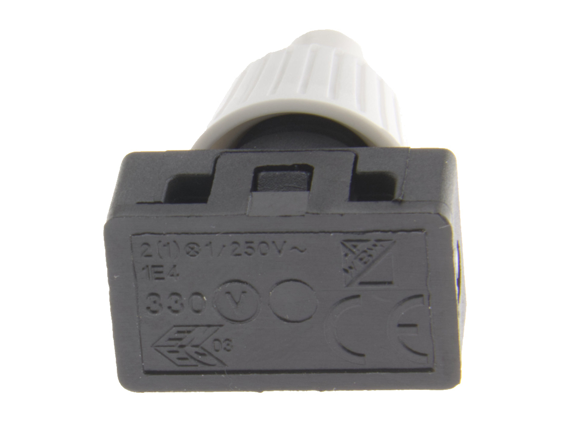 BBA 12V Drukschakelaar met wartel - black/white