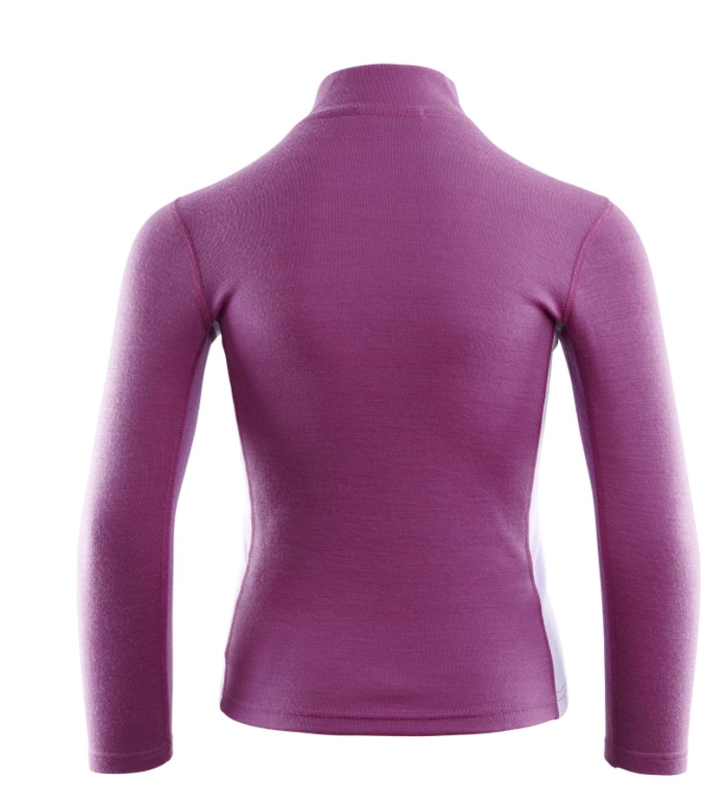 Aclima WarmWool Mockneck, Barn<br>Klassisk genser med høy hals og glidelås!