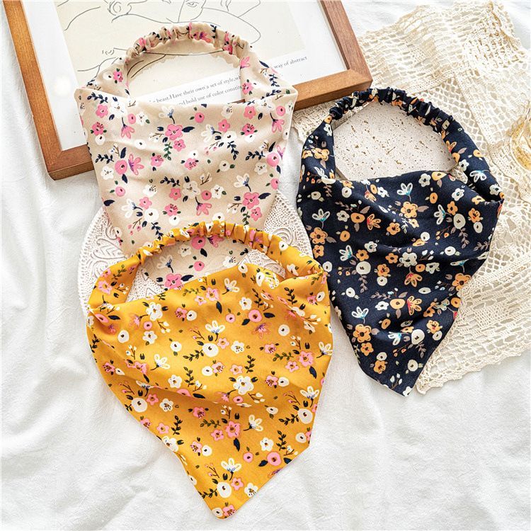 enthice - Elastische bandana met bloemenprint