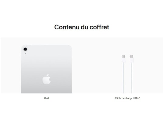 APPLE - iPad 11 A16 Argent 512 Go WiFi 2025