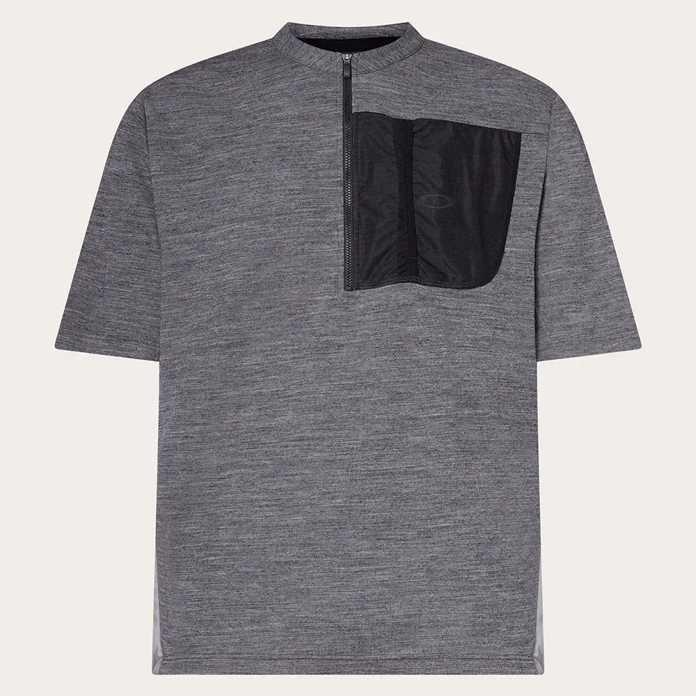 Oakley Off Grid Tech Gravel Fietsshirt Korte Mouwen Zwart Heren