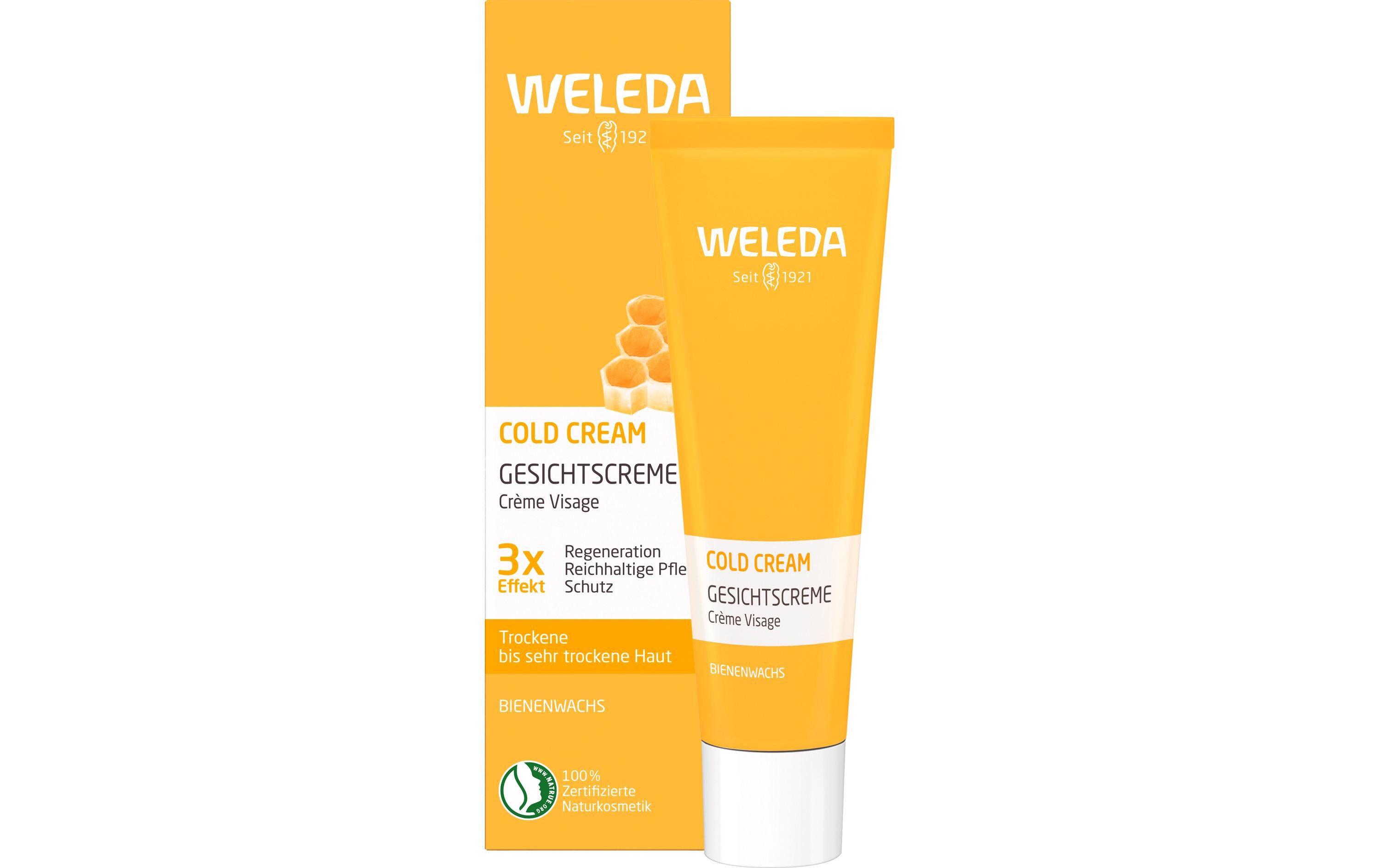 Gesichtscrème Cold Cream 30 mlNatürliche Gesichtspflege regeneriert trockene Haut und schützt intensiv