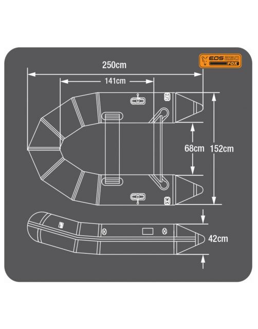 Fox Eos 250 Boat Slat Floor - Rubberboten -