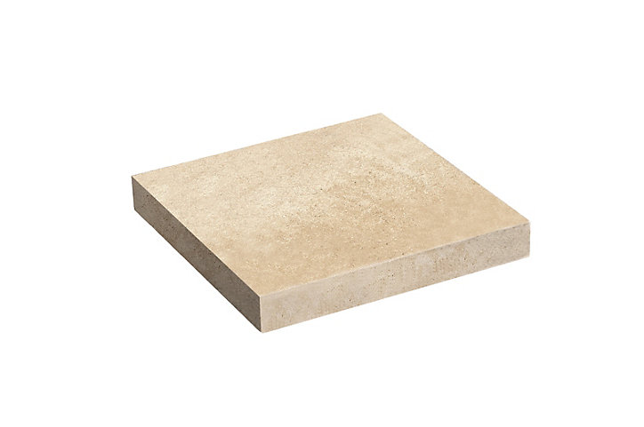 Chapeau plat en béton coloris sable 40x40x6cm