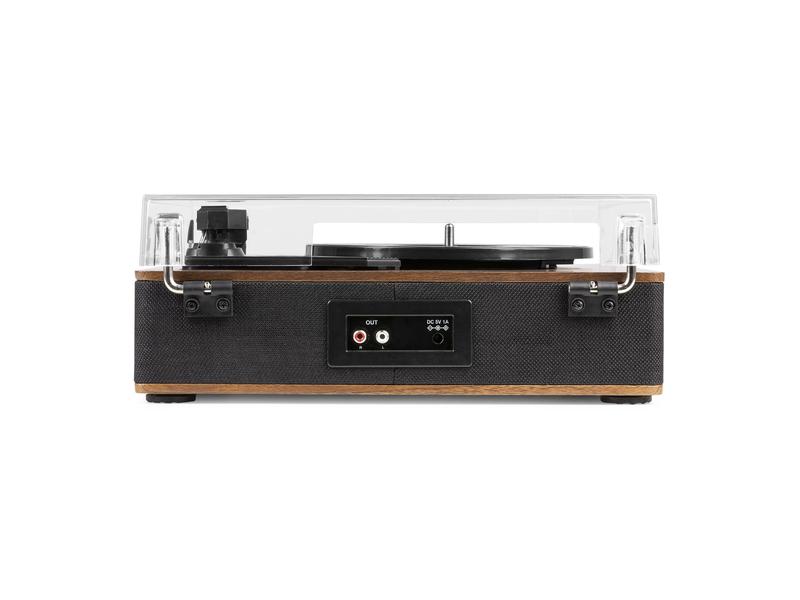 Fenton Plattenspieler RP161 Dunkelbraun Retroplattenspieler mit Bluetooth