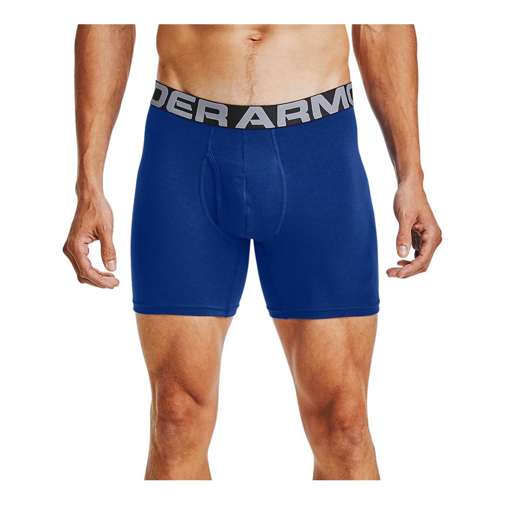 Under Armour CHARGED COTTON 6IN - Boxers x3 Homme blue