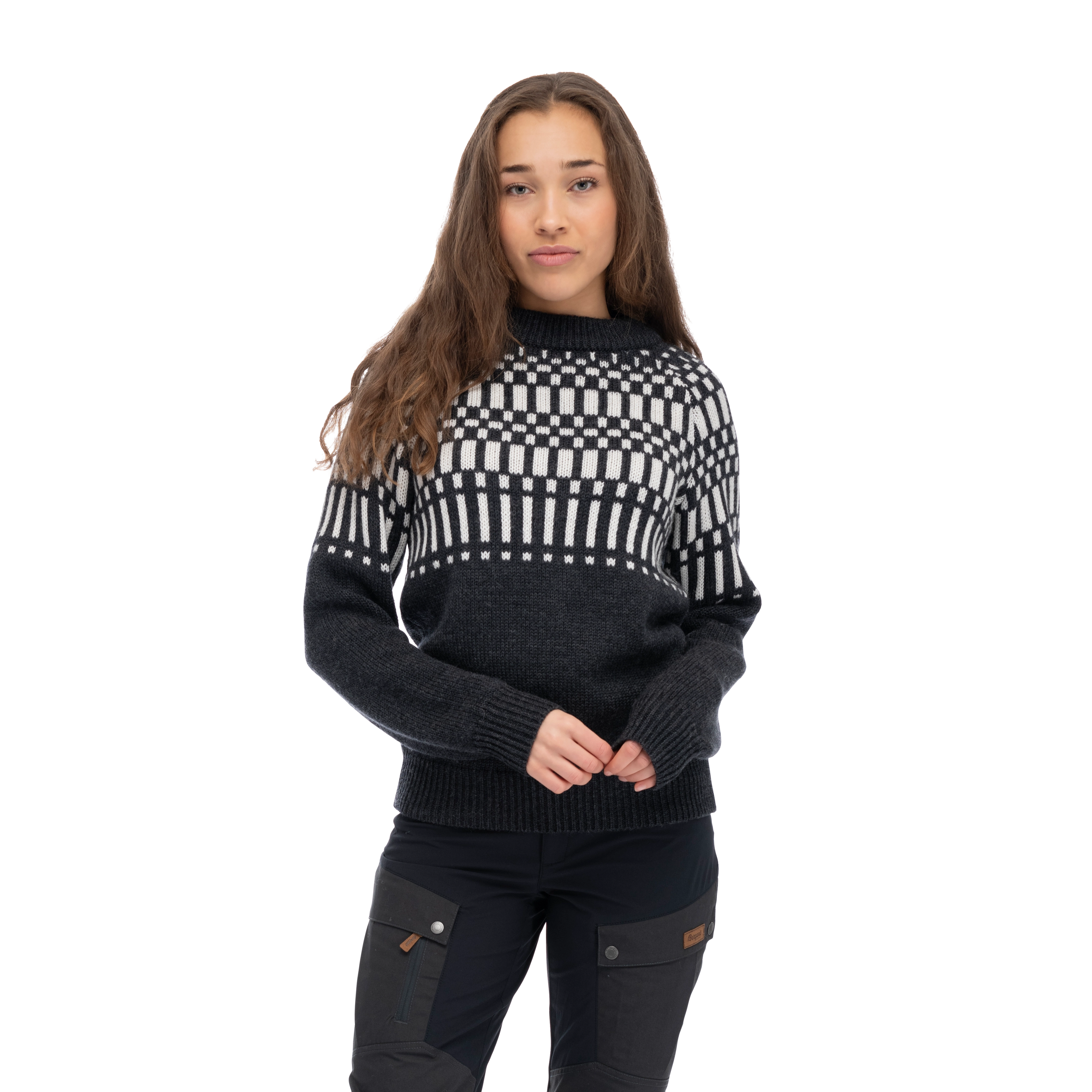 Nordmarka Merino Jumper Women Dark Shadow Grey / Aluminium