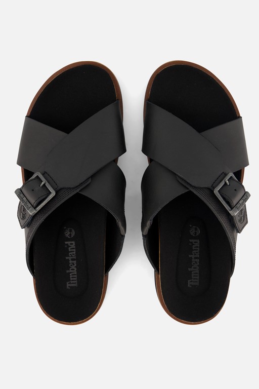 Timberland Amalfi Vibes Slippers zwart Leer