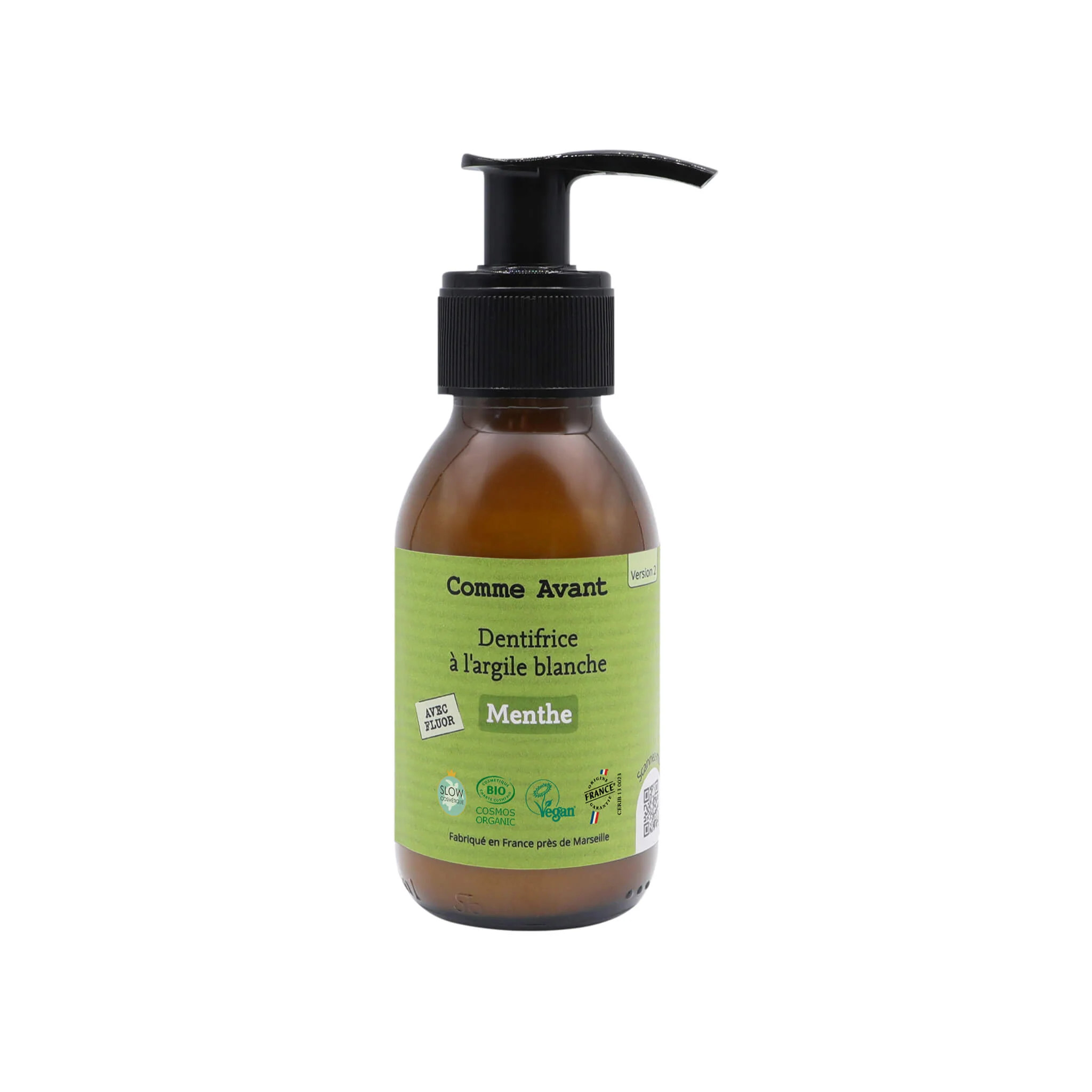 Dentifrice en pâte à la menthe - Version 2 - 1 dentifrice - 90ml / Sans