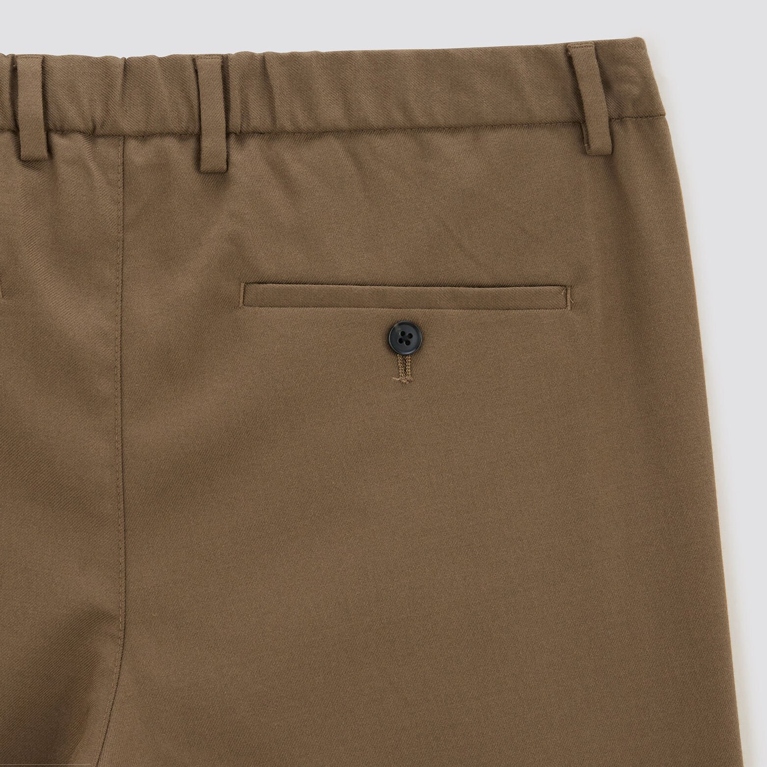 Pantalon chino slim effet flanelle Camel
