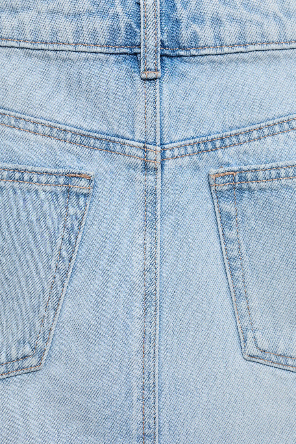 MANGO TEEN spijkerrok light blue denim