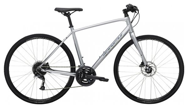 Vélo Fitness Trek FX 2 Disc Shimano Acera/Altus 9V 700 mm Gris Quicksilver - Produit Reconditionné