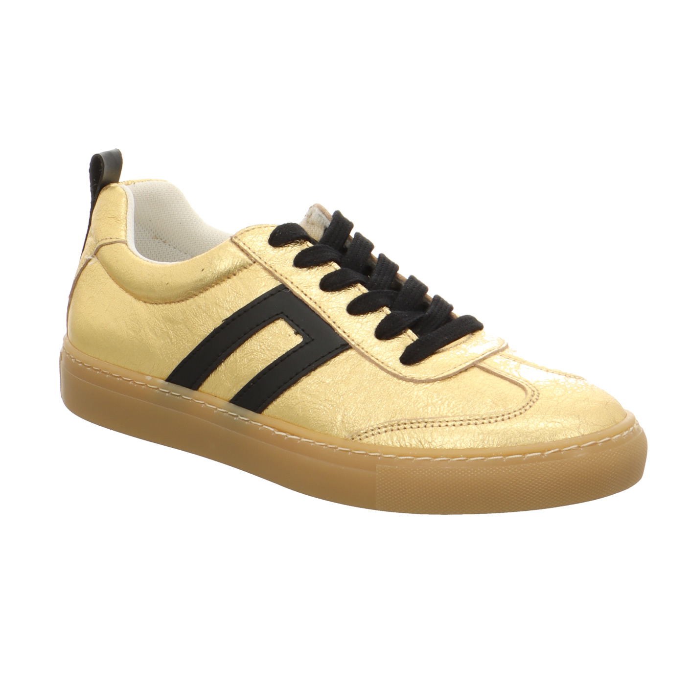 Schnürschuh gold