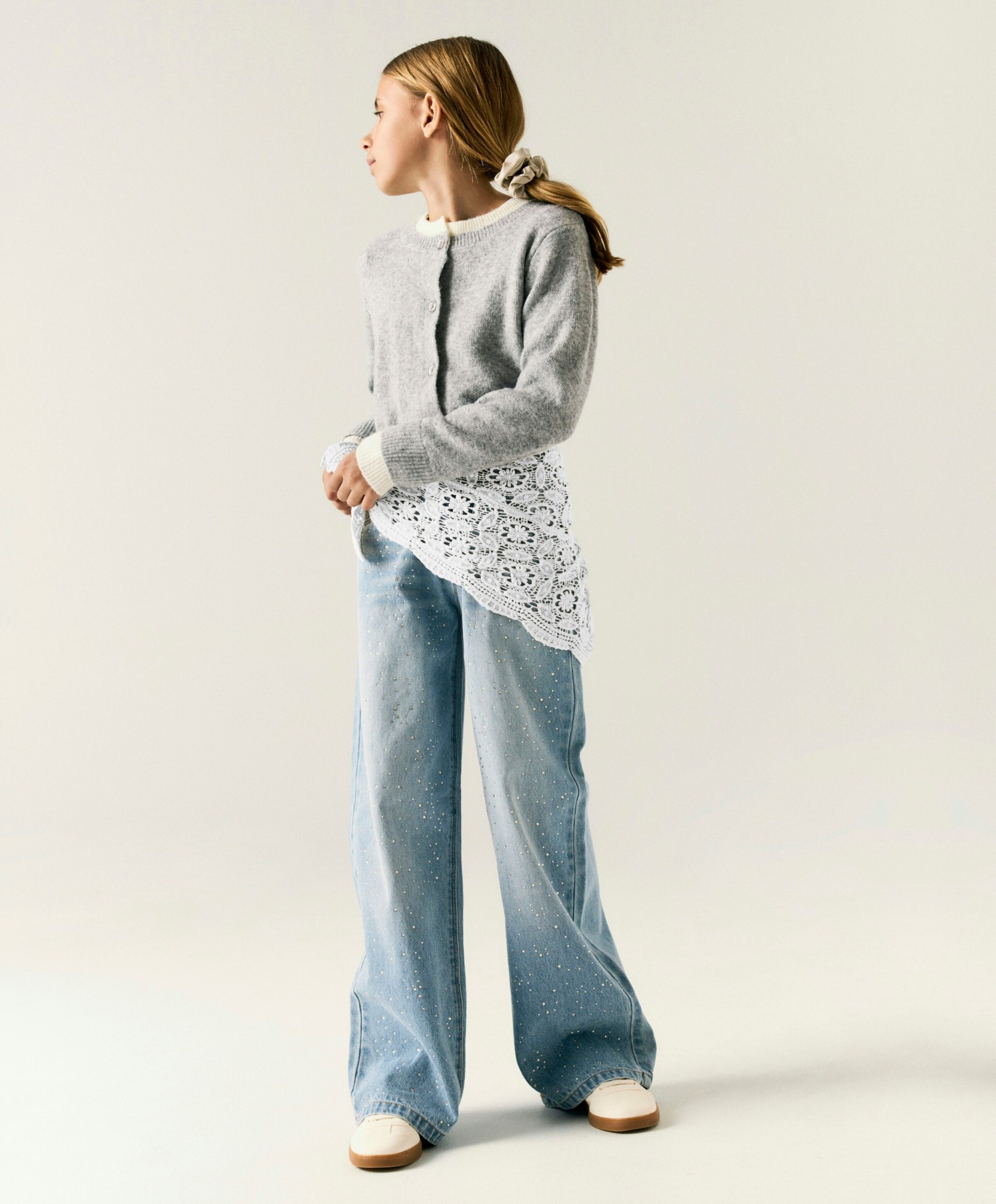 Name it NKFBELLA WIDE RHINE JEANS 6608-IM meisjes jeans blauw