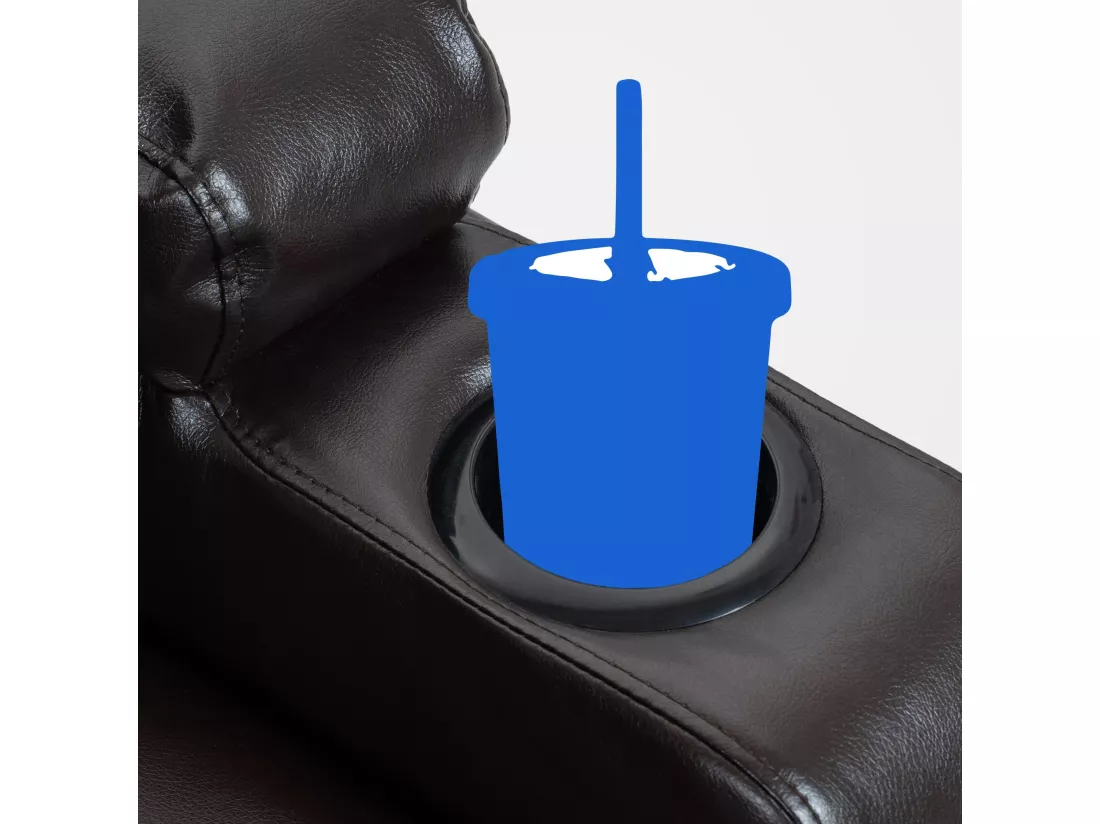 Fauteuil - Similicuir - Marron - Galena