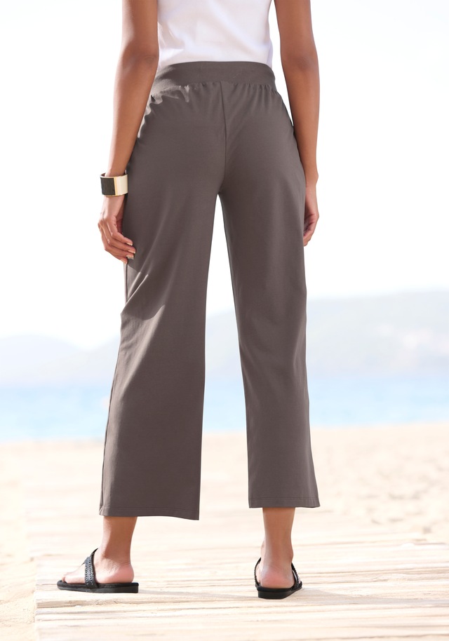 Beachtime 7/8-Strandhose  aus weichem Jersey, Wide-Leg, Jogginghose, Relaxhose