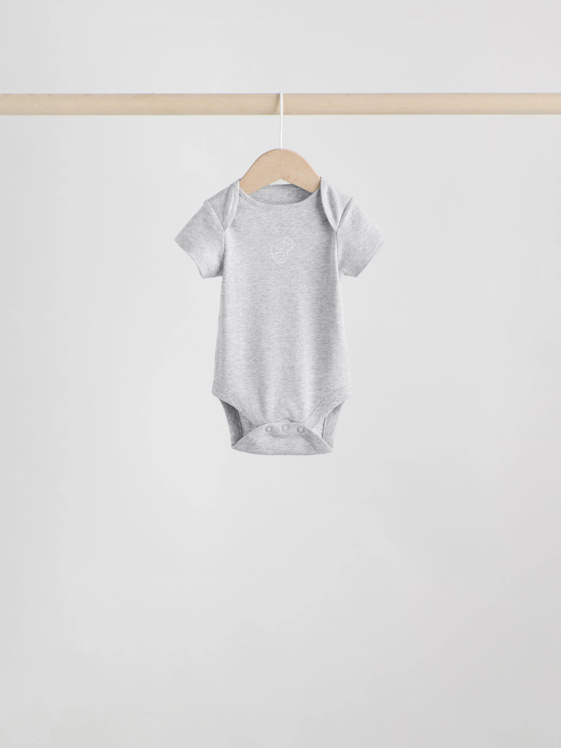 Grijs - Baby Short Sleeved Bodysuits 5 Pack