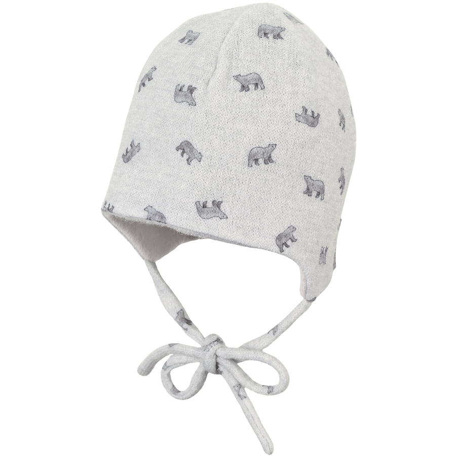 Sterntaler Beanie Eisbären hellgrau