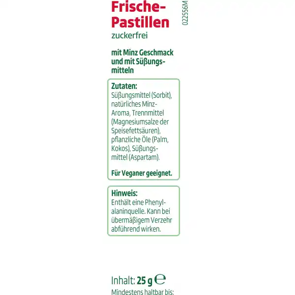 Frische-Pastillen Minz Geschmack