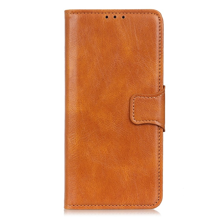 Samsung Galaxy S25 Edge Echtleder Tasche Flip Cover (RFID Schutz) - Braun