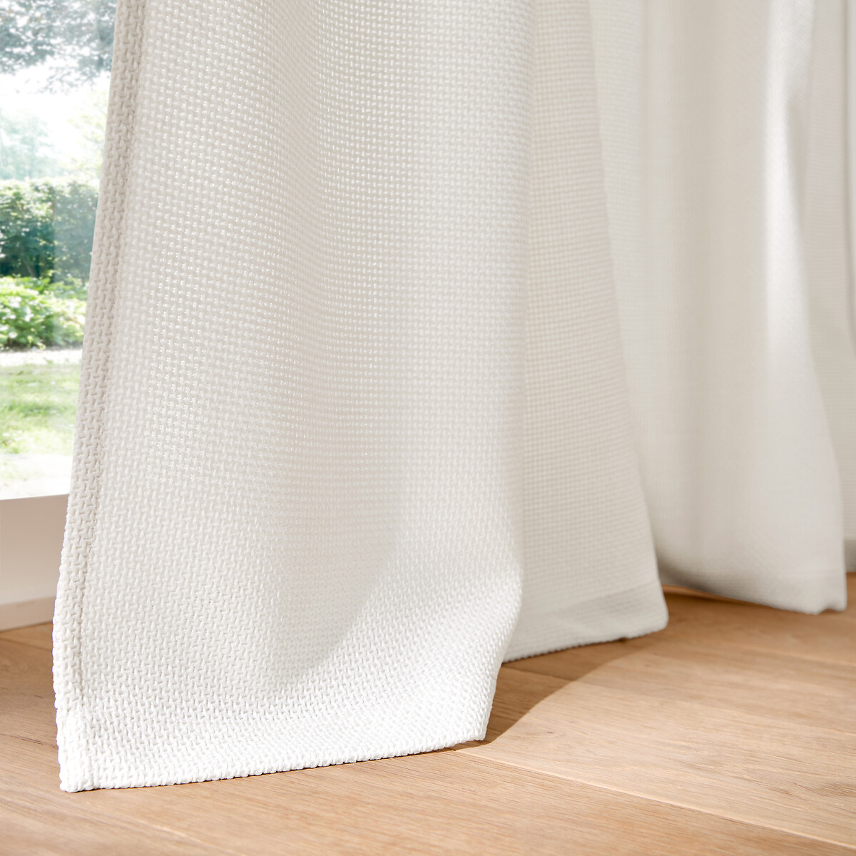 LA REDOUTE INTERIEURS<br>Cortina com efeito trançado e fita de pregas, Montego