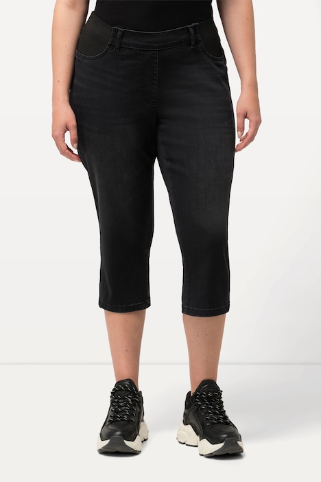 Capri-Jeans Sienna, schmales Bein, Elastikbund, Stretch