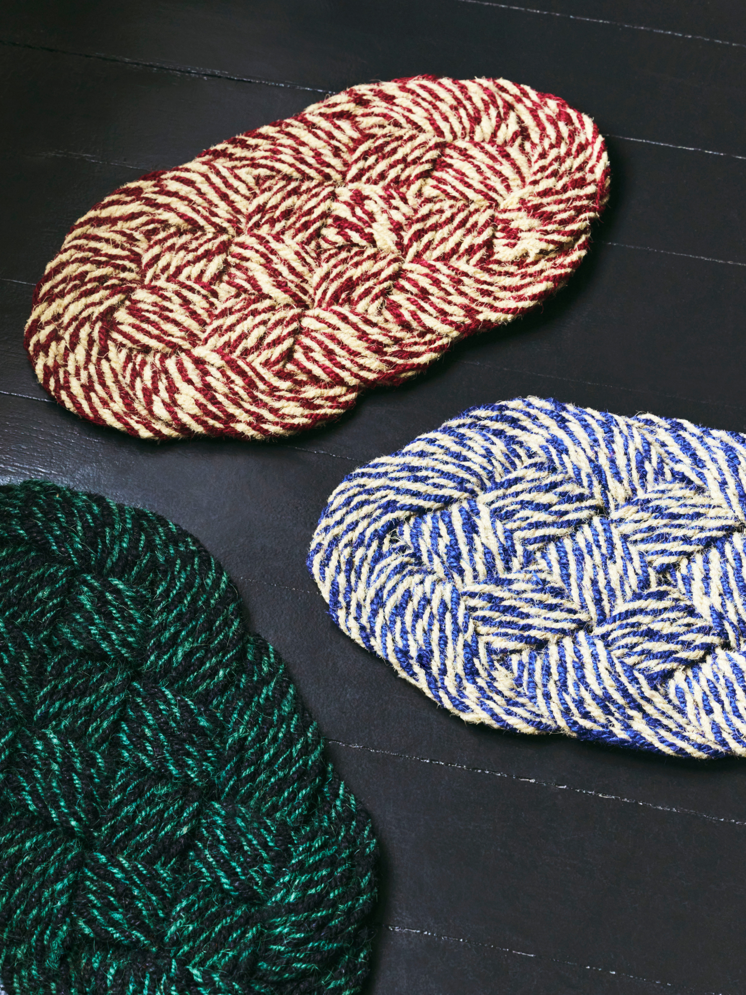 Deurmat Coco Swirl 80x40 cm green/black