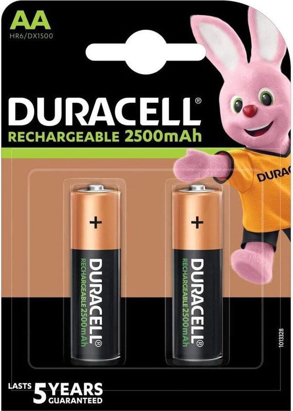 Duracell AA Oplaadbare Batterijen - 2500 mAh - 2 stuks