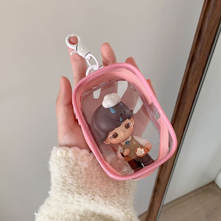 CaDarr - Transparante PVC-beeldjesdisplay Ita Bag Charm-sleutelhanger