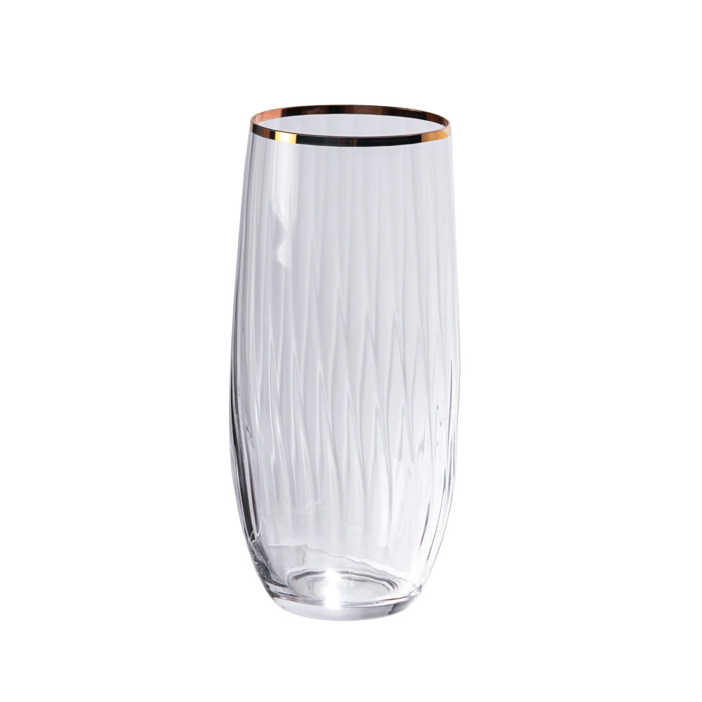 Boite de 6 gobelets hauts filet or 35 cl Table passion