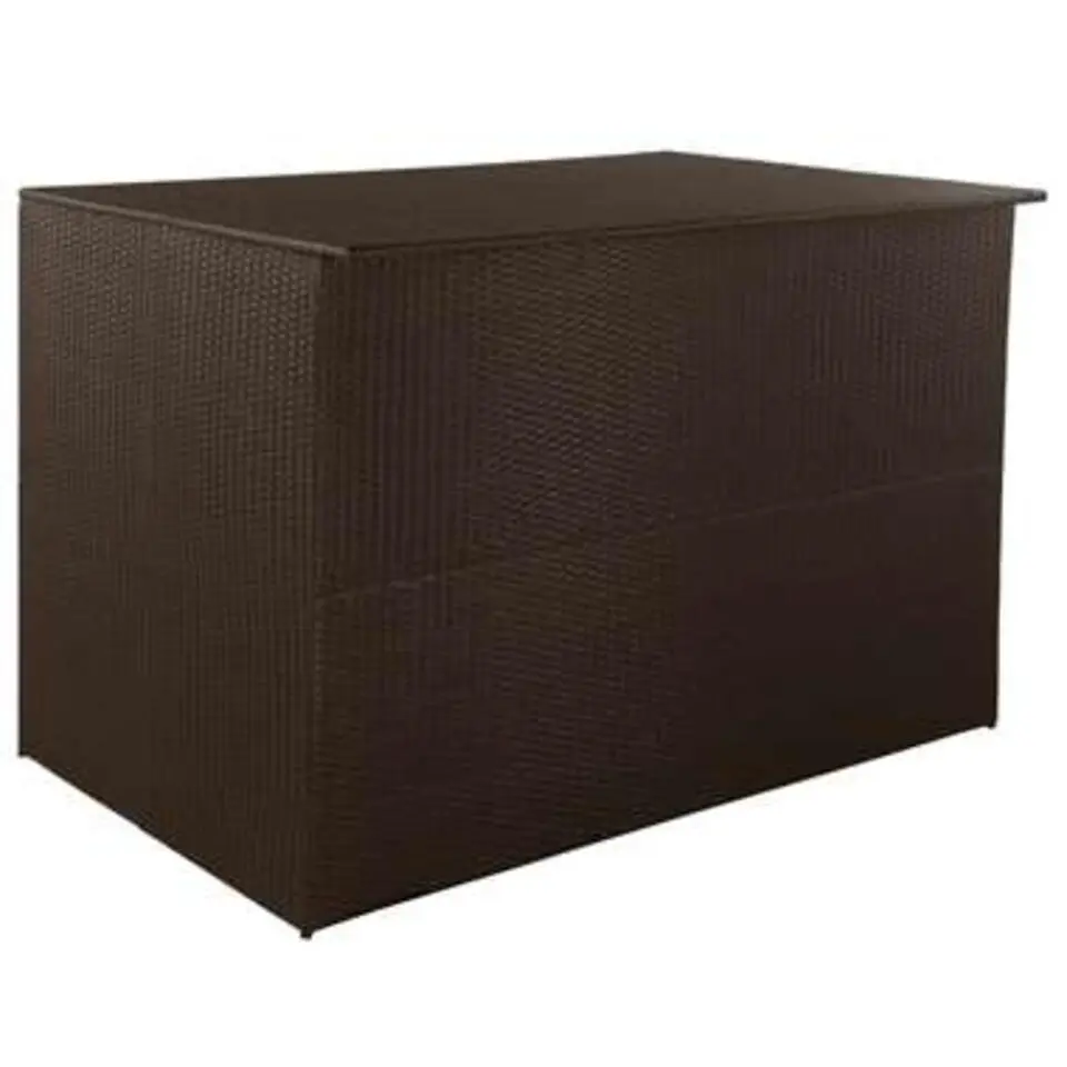 vidaXL - Opbergcontainer Voor Buiten - Bruin - Poly rattan