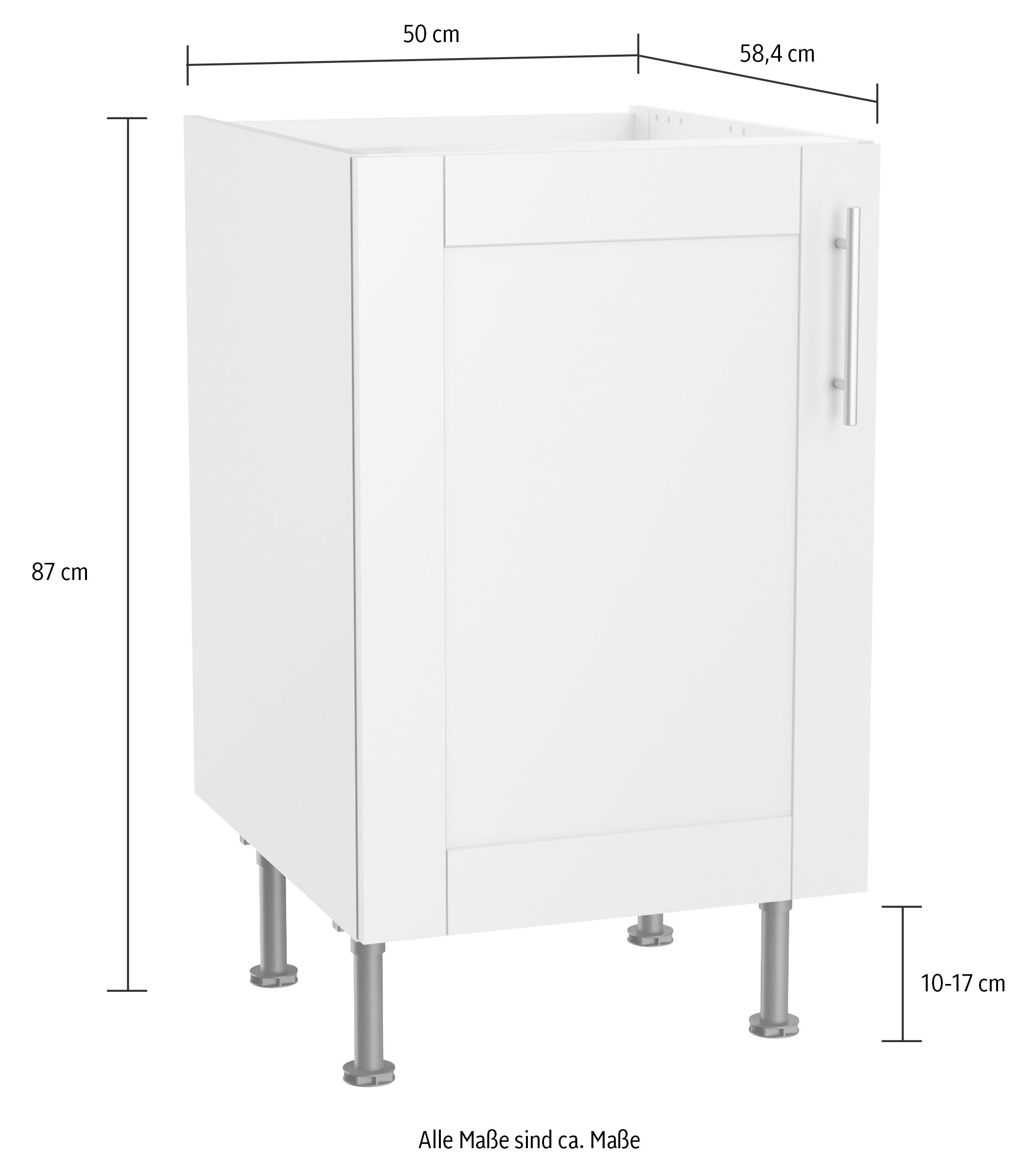 KOCHSTATION Spülenschrank »KS-Ahus« Breite 50 cm
