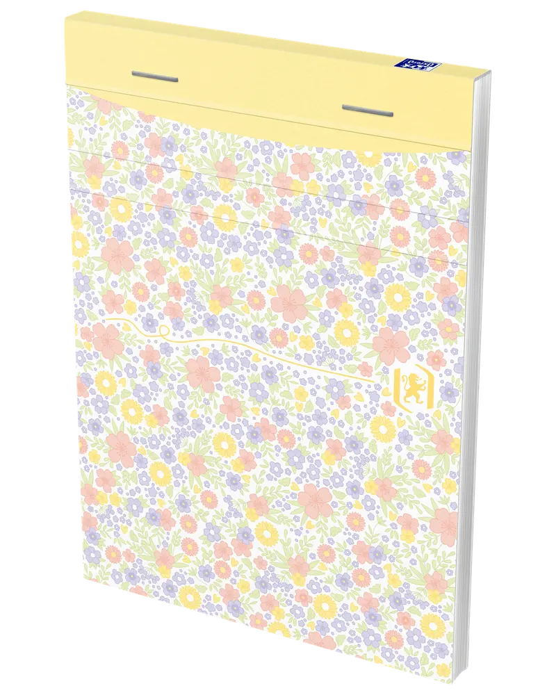 Oxford Notesbog Floral A6 linjer - ass. farver
