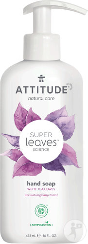 Attitude Super Leaves Savon Pour Mains Feuilles De Thé Blanc Flacon-Pompe 473ml