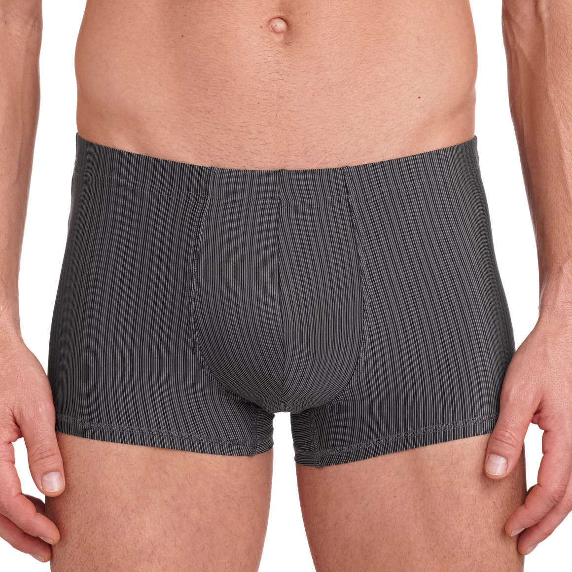 VanVaan Herren Mikrofasershorts mit Streifen dunkelgrau