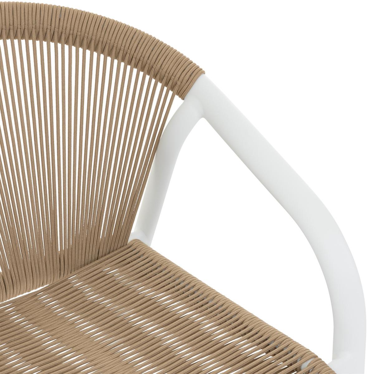 FAUTEUIL RIU EMPILABLE MIEL BLANC