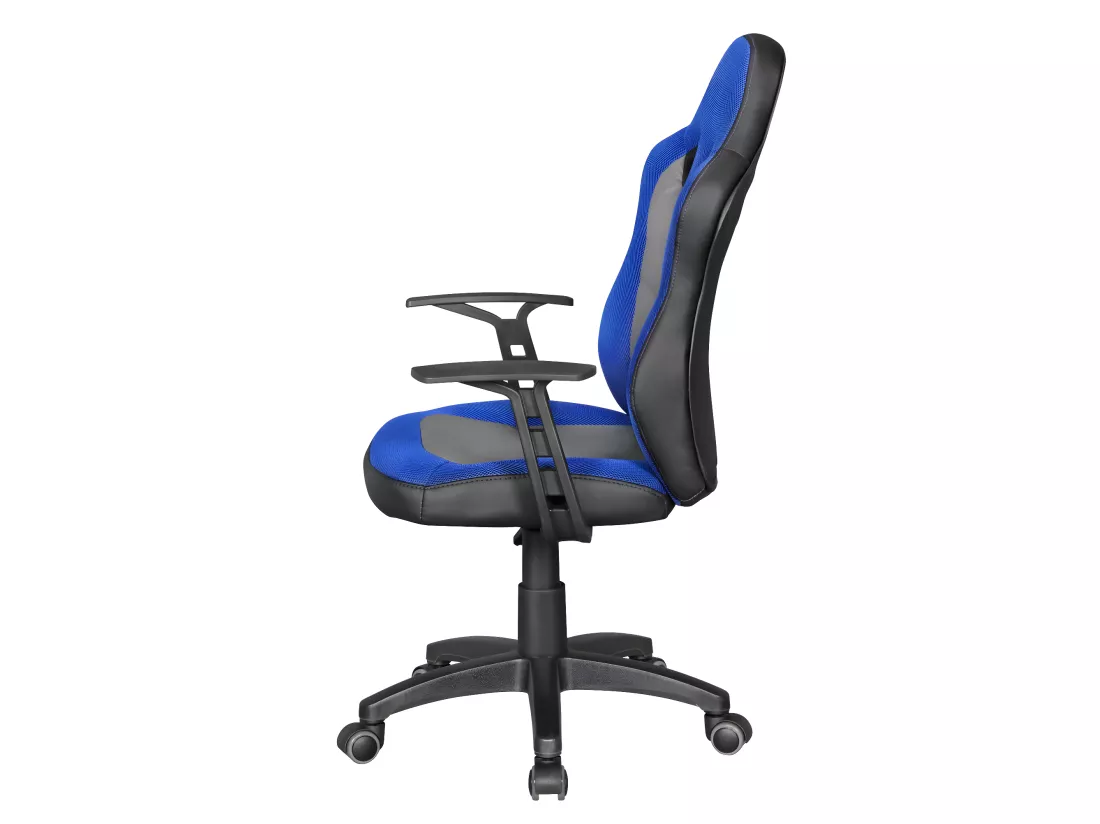 Chaise de bureau enfant Chaise pivotante Fauteuil Tissu Ergonomique